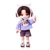 OB11 Clothes Bear Pattern Hooded Sweatshirt Hippop Shorts Set Decoration Molly, GSC Body, 1/12bjd Doll Clothes Toy Clothing