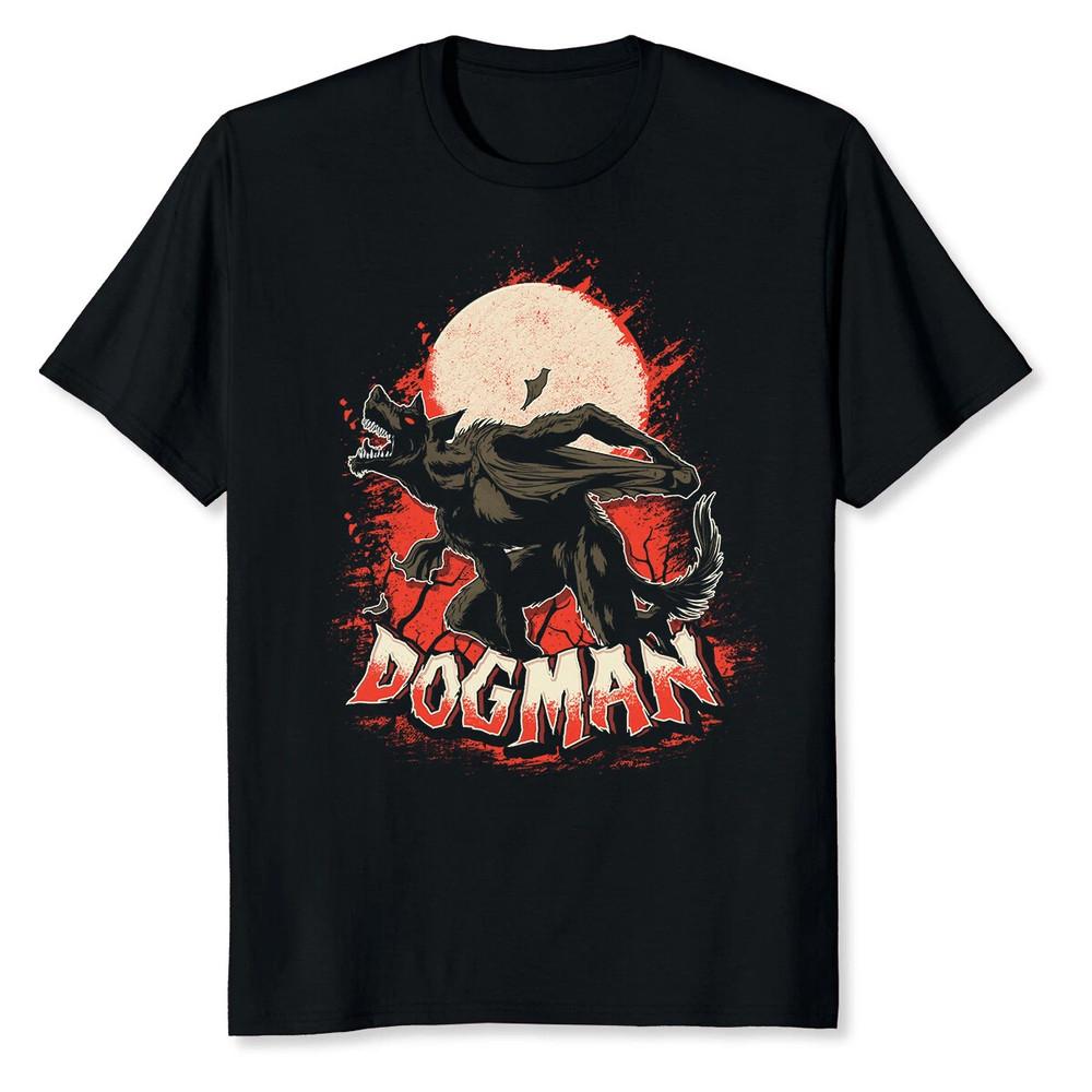 Догмен Оборотень Сверхъестественное Фольклор Монстр Криптид Графическая Унисекс Футболка Унисекс Футболка S