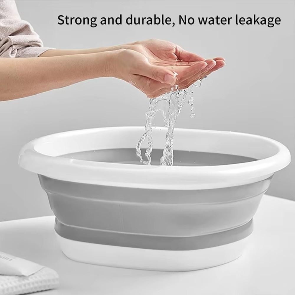New Plastic Folding Basins Hangable Easy to Carry Folding Laundry Tub Wash Basin for Home Student Dormitory
