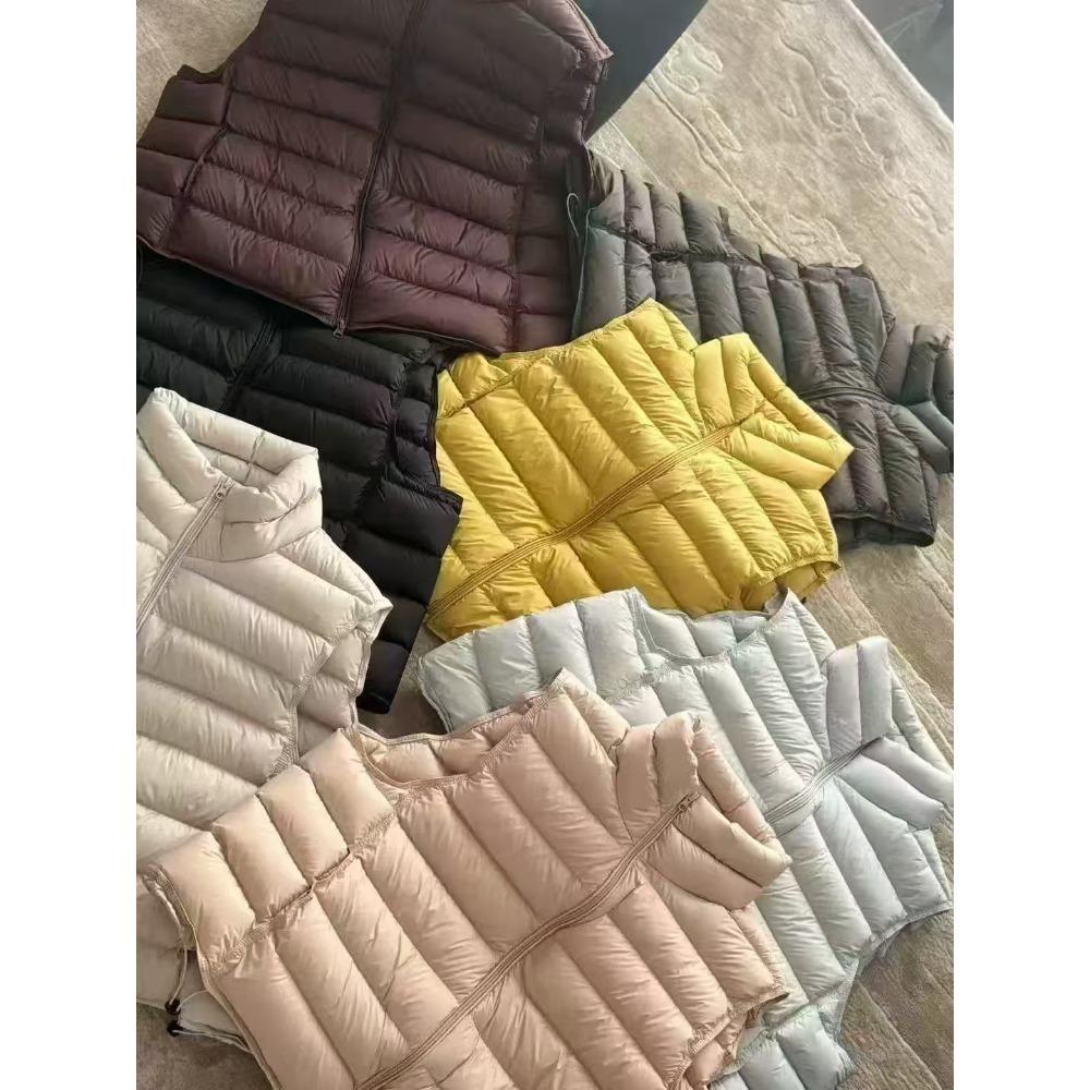 DIMANAF 2026 Autumn Winter Women Parkas Vest Coats Short Jackets Sleeveless Thick Warm New Outerwear Solid
