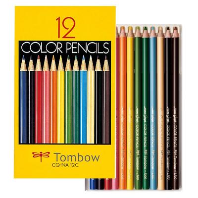 Tombow Colored 12 Cutie de Hârtie Vibrant NA Creioane, Culori, (Culori consistente) CQ-NA12C