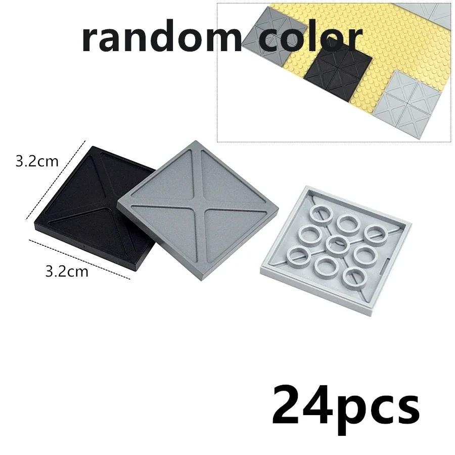 DO IT YOURSELF Ceramic Tile Construction Bricks MOC Smooth Figures Blocks 4x4 6x6 8x8 8x16 7x7 Works With 10202 1751 Learning Creativity Playthings