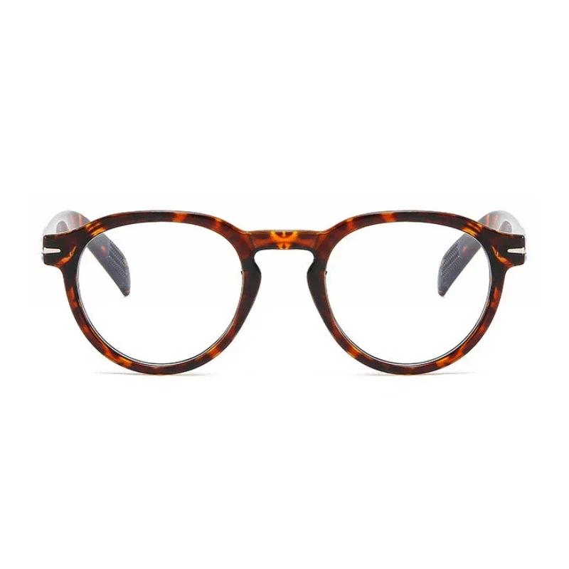 Colorful Circular Eyeglasses Ladies Men Transparent Eyewear Designer Style Style Sleek Clear Glasses Trendy Prescription Spectacle Frame Frame