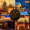 Outdoor Waterproof Curtain String Lights 5 Meters 168 LED Bulbs Suitable for Garden Patio Balcony Decoration and Events