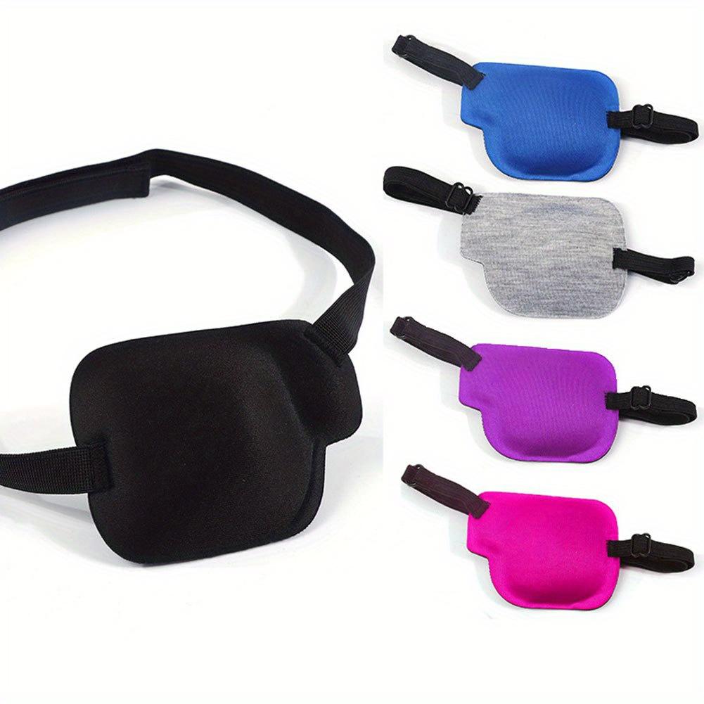 1PCS Black Single Eye Patch Adjustable 3D Foam Groove Eyeshades For Lazy Eyes Medical Use Concave Eye Patch