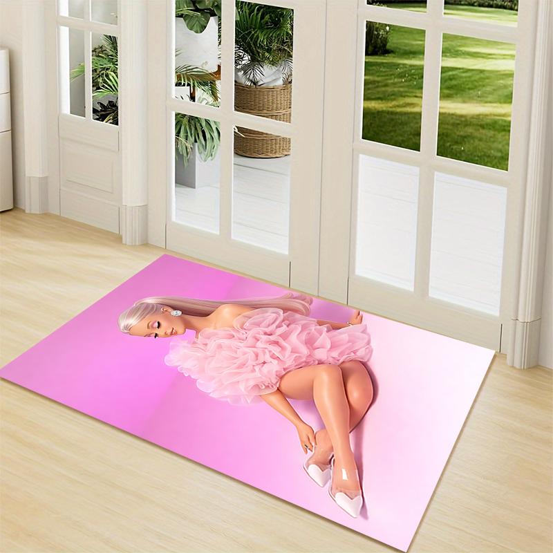 Pink Fantasy Doll Carpet Rug Soft Washable Antislip Home Living Room Sofa Mats Personalized Christmas Rug