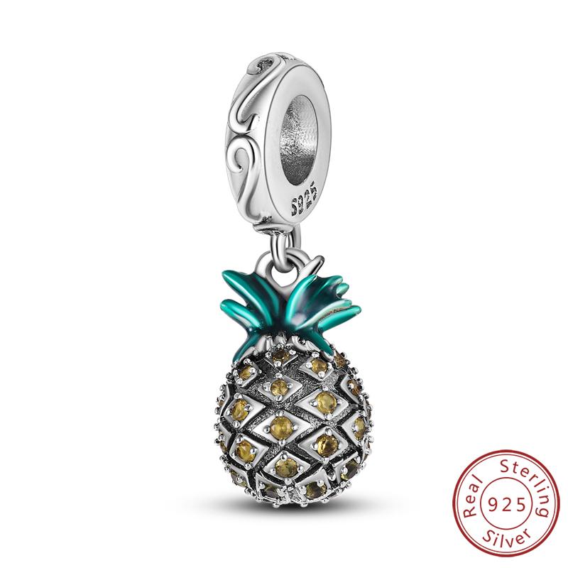 Original Copper Charms Beads Pendants Maple Leaf Squirrel Butterfly Cat Beads Fit Bracelets Women Jewelry Accessory