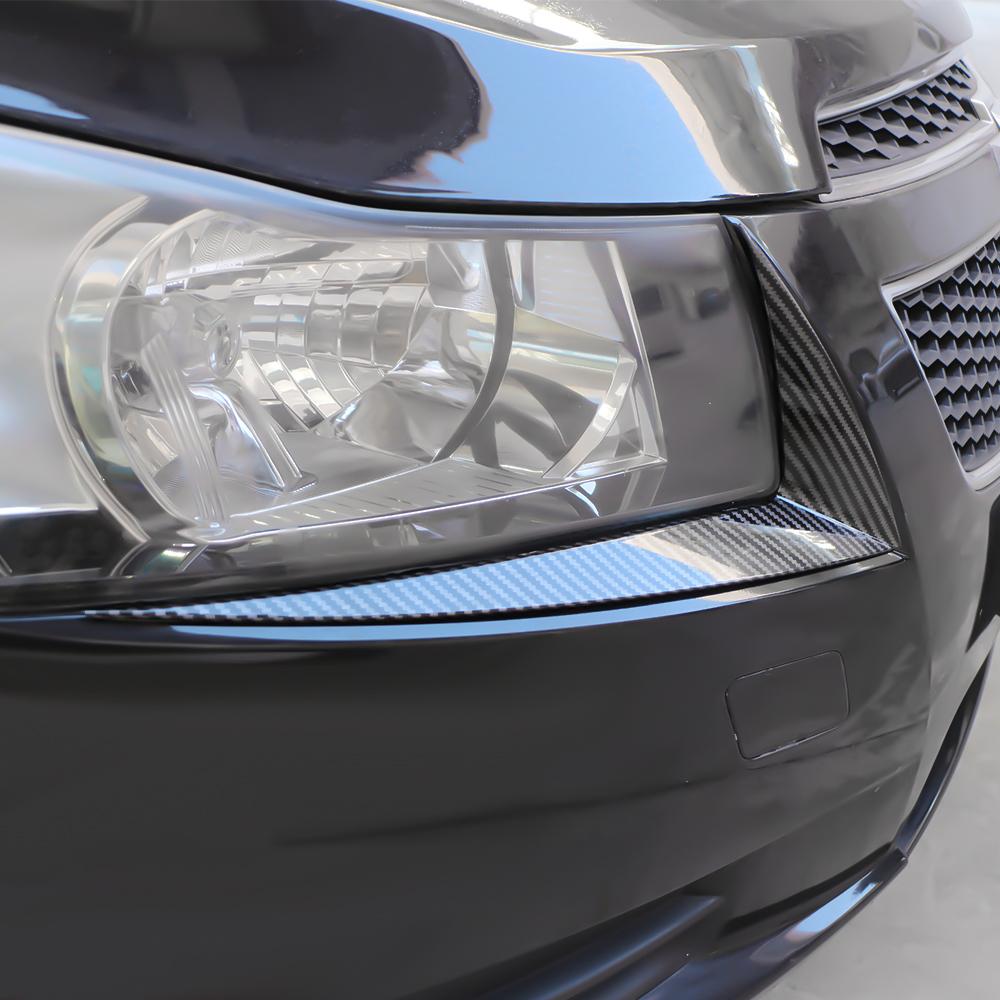 For Chevrolet Cruze Sedan Hatchback 2009 - 2014 Headlight Trim Head Lamps Lights Cover Decoration Sticker Styling Accessories
