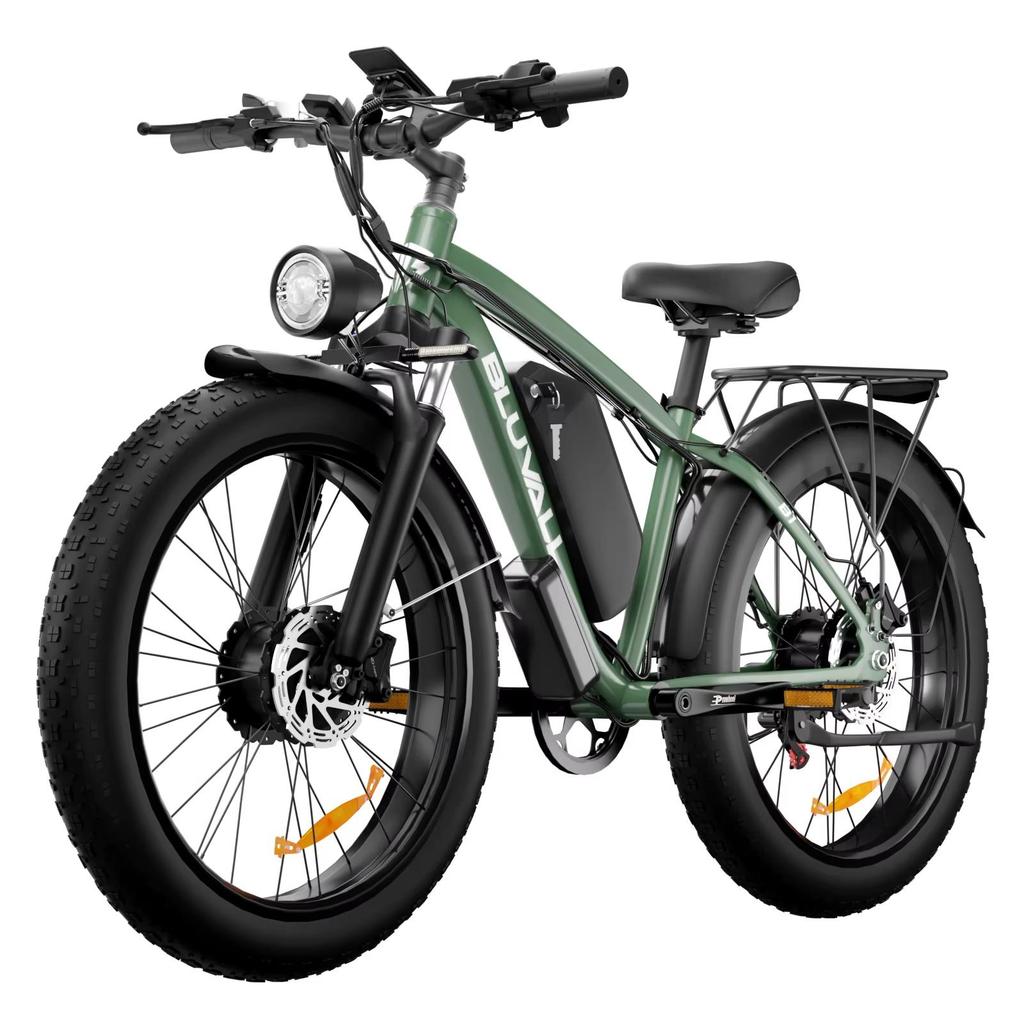 Elektrický bicykel Bluvall B1 s dvojitým motorom 2000 W, odnímateľnou batériou 48 V 22,4 Ah, hydraulickou brzdou pre elektrický bicykel s hrubými pneumatikami 26 * 4,0 palca