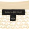 Banana Republic Five-quarter sleeve knit one piece L off white Women Used