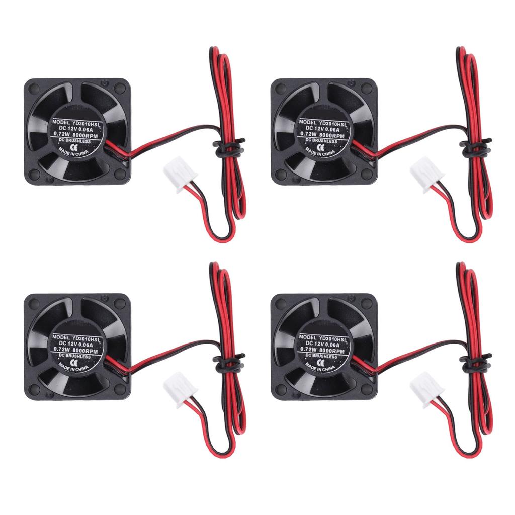 3010 DC Brushless Fan 2pin Terminal Low Noise Mini DC Cooling Fan for 3D Printer Extruder Hot End