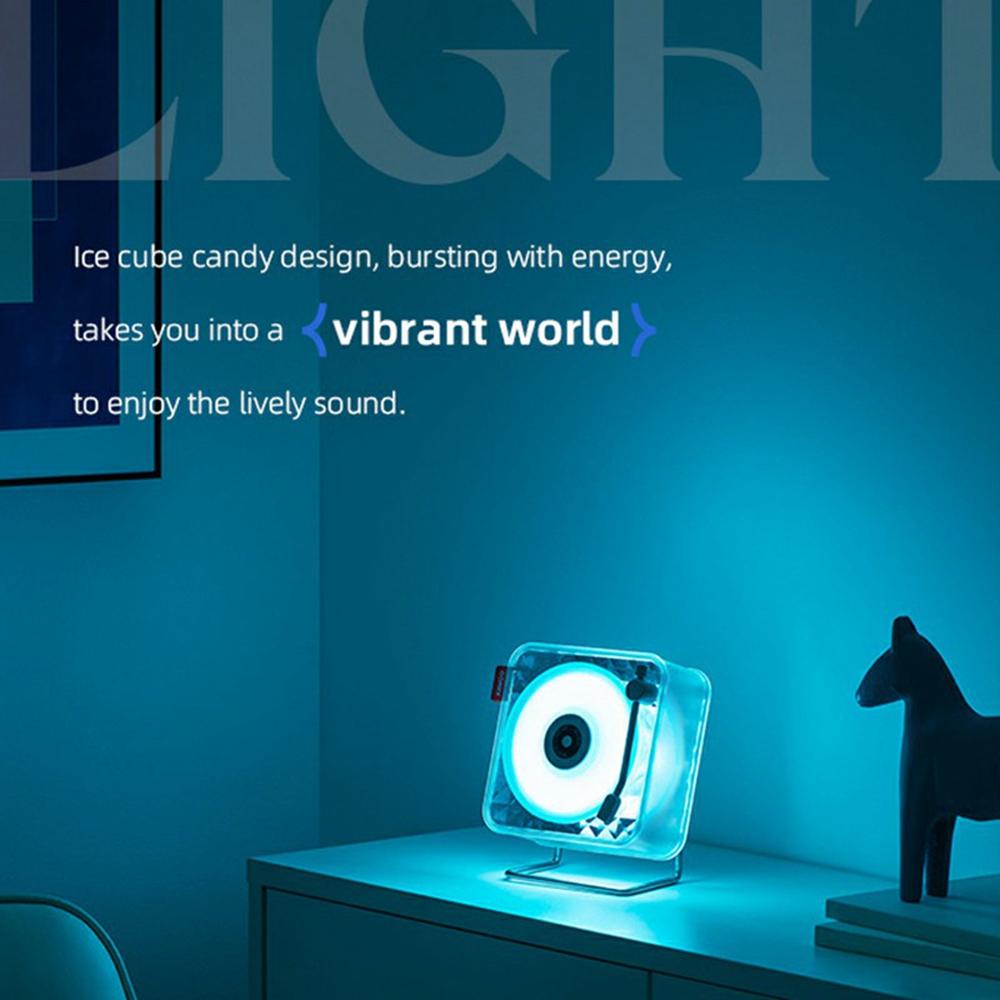 

KAWOO Ice Candy Shape Bluetooth-compatible Speaker White Noise Sound Machine with Ambient Light Green