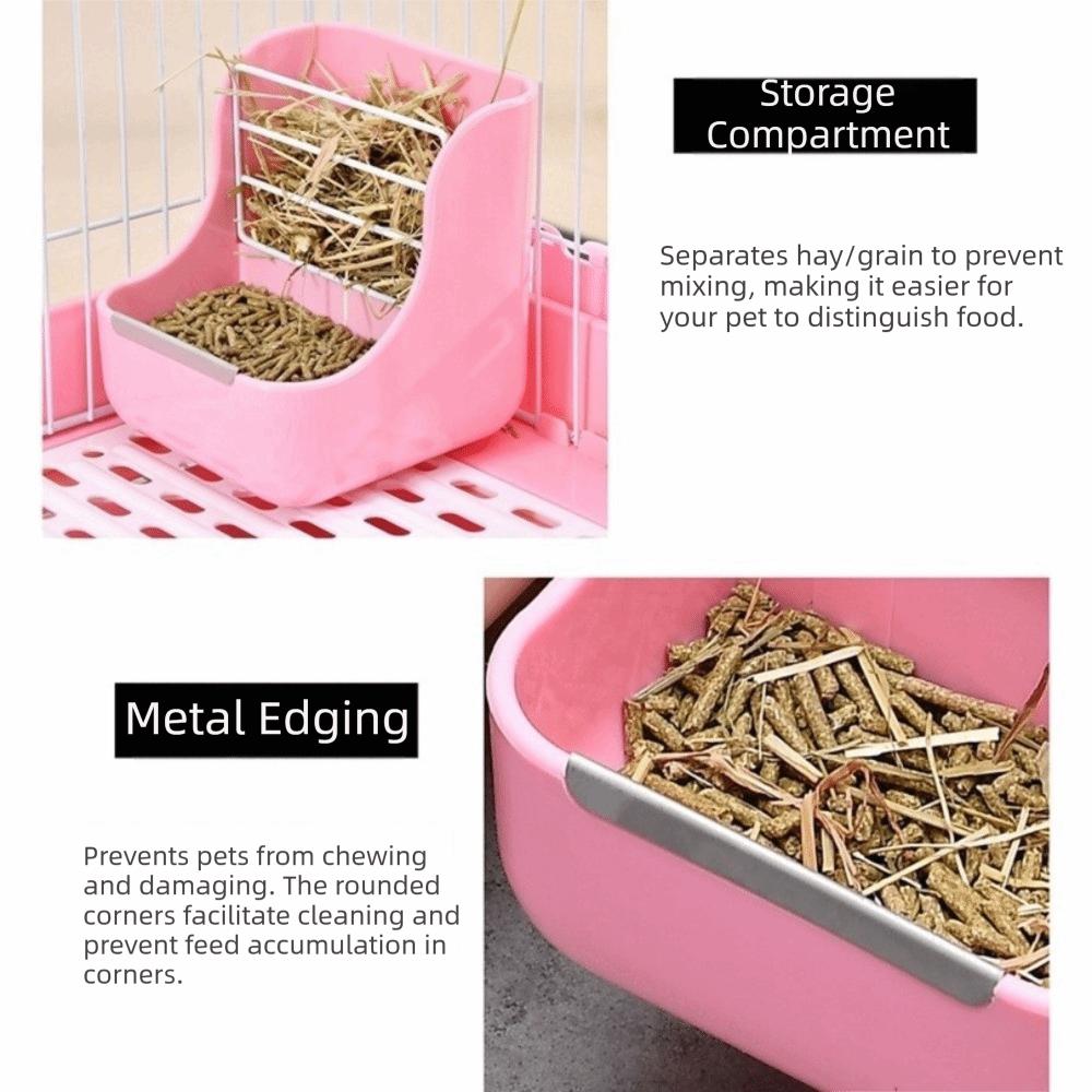 Fixed Grass Rack Hay Feeder Indoor Use Small Animal Feeder Rabbit Hay Rack Small Animals