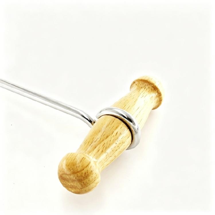 Hoher Stiefelanziehhaken mit Holzgriff, 20,3 cm Metallhaken für das tägliche Anziehen von Stiefeln und natürlicher Holzton im täglichen Gebrauch