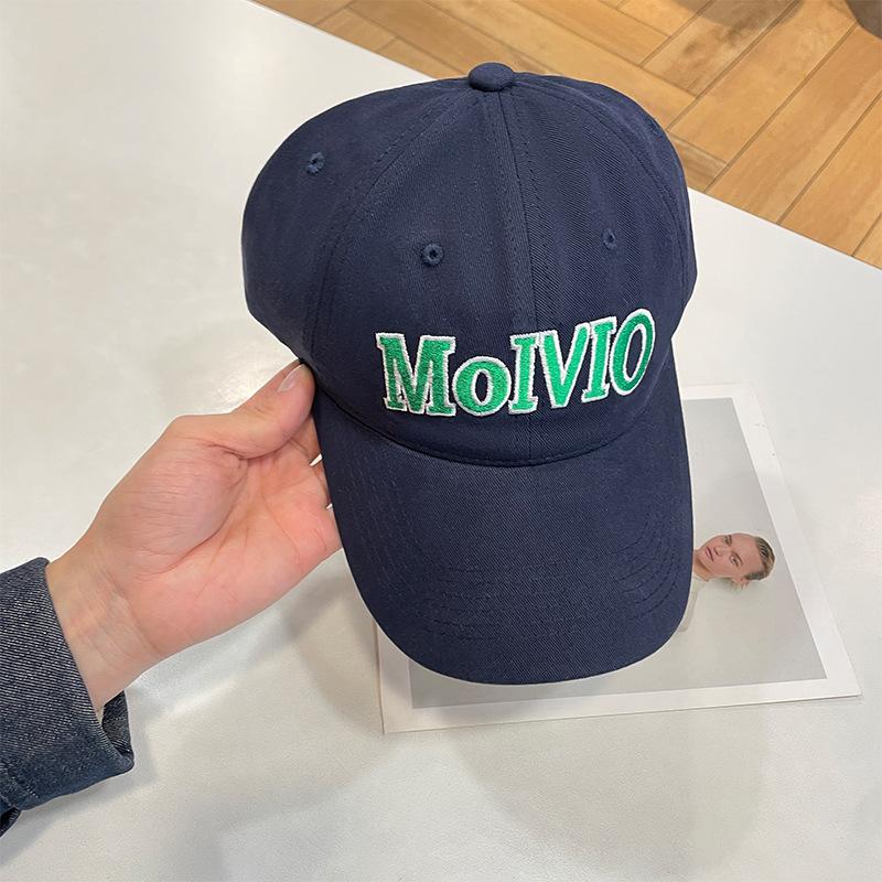 

Letter baseball cap female simple deep top big head circumference showing face small soft top cap male student visor tide Adjustable (54-58cm)