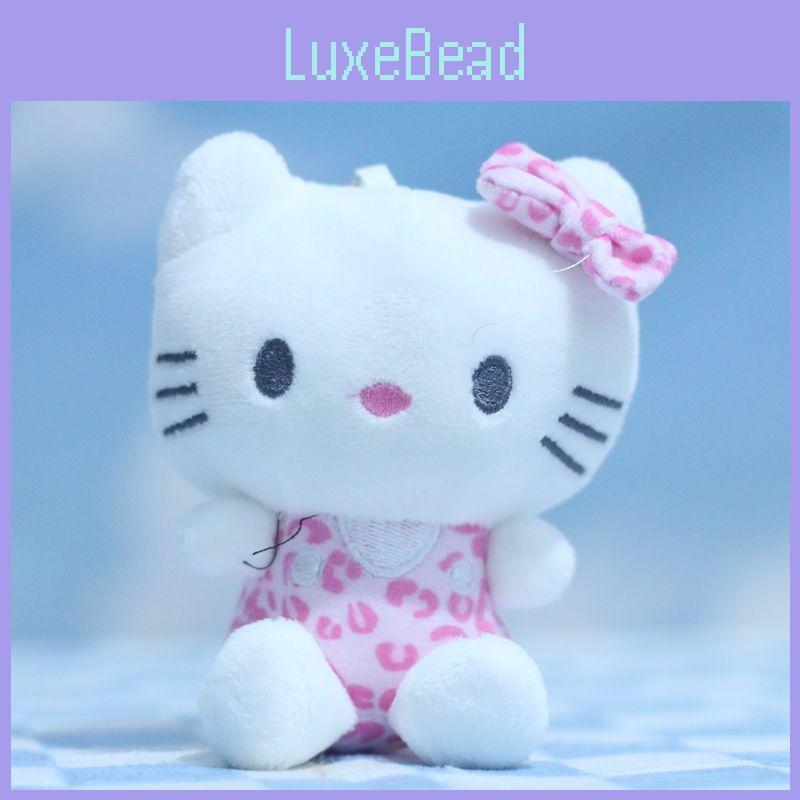 Kawaii Whimsical Kt Cat Plush Keychain Adorable Soft Toy Bag Accessory Tall 12cm