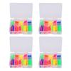 4 Boxes Reusable Heat Shrink Tubing Kit PVC Fishing Shrink Wrap Tube  For Fishing