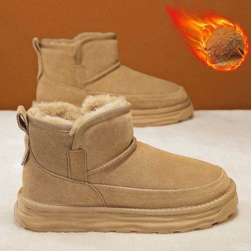 Men s Soft Elastic Winter Warm Cold Padded Lining Snow Boots Thick Bottom Non-slip Wear Outdoor Casual Sneakers Cotton Boots 39 3780₽