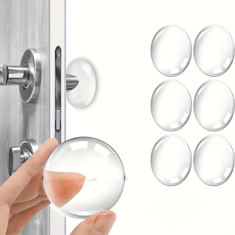 Transparente Klebe-Türstopper (3/6/12 Stück) - Stoßdämpfende & Geräuschreduzierende Wandprotektoren für den Heim-/Bürogebrauch