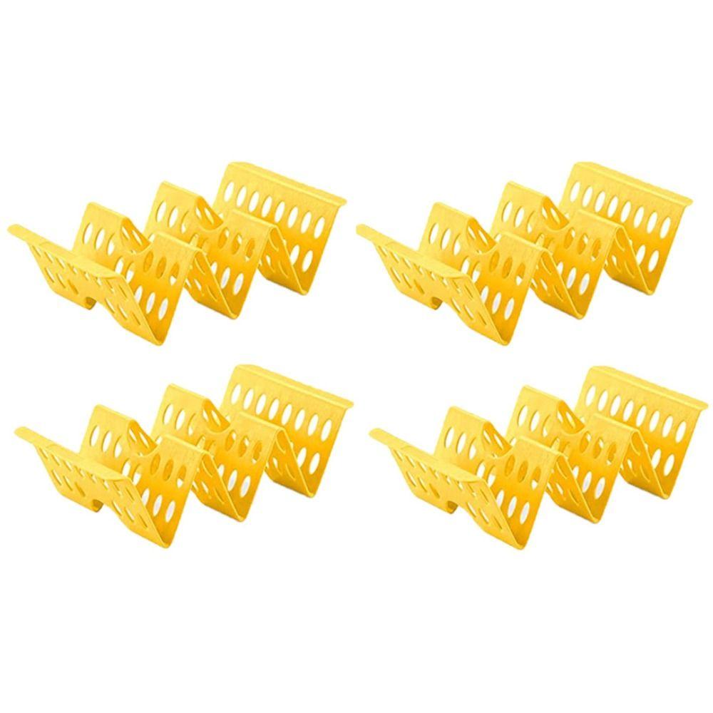 4Pcs Plastic Taco Holders Wave Shape Mexican Pancake Stand Creative Food Pallet  Tortilla