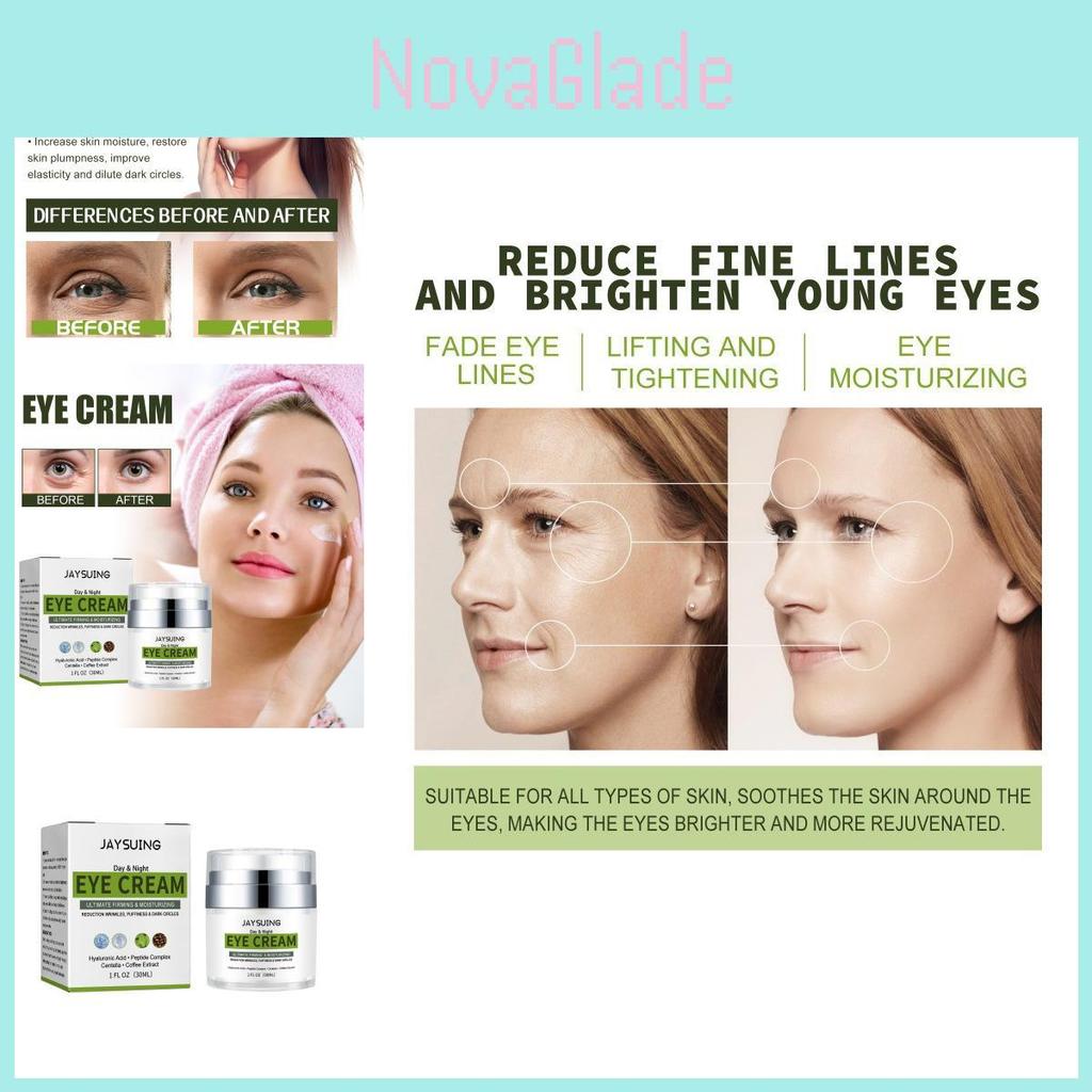 Jaysuing Peptide Repair Eye Cream Hydrating Firming Moisturizing Dark Circle Treatment