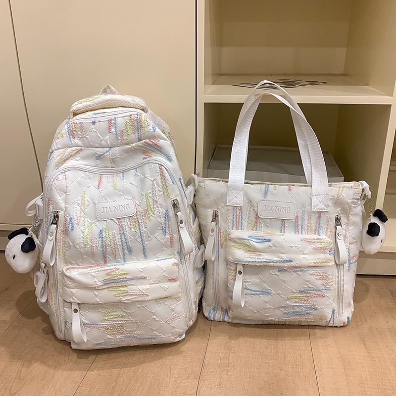 Schoolbags Children Elementary School Girls High-looking Ins Two Piece Set of Junior High School Students Backpacks