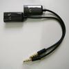 3.5mm Audio Splitter Cable Small Compatible Plastic Practical Audio Adapter for Mic