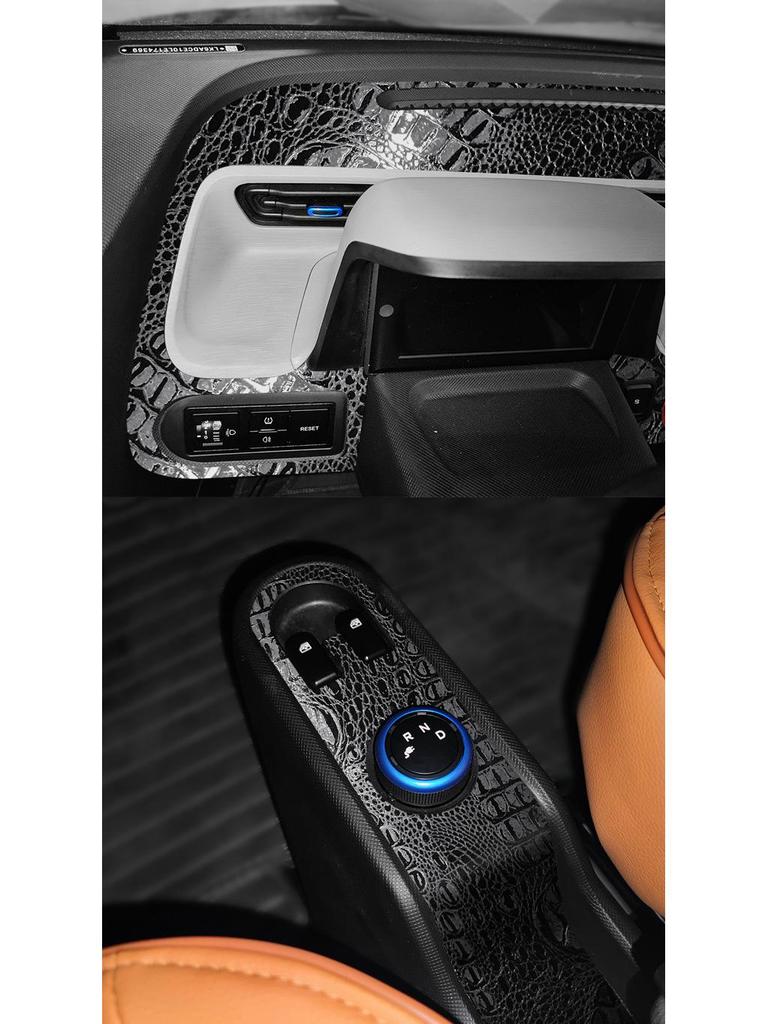 Crocodile Skin Film for Wuling Hongguang MINI Interior Dashboard Decoration