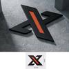 For ZEEKR 001/X/007 Car Emblem Sticker Metallic Satin Blackened Black To Replace Car Logo Black Warrior Tail Emblem Accessories