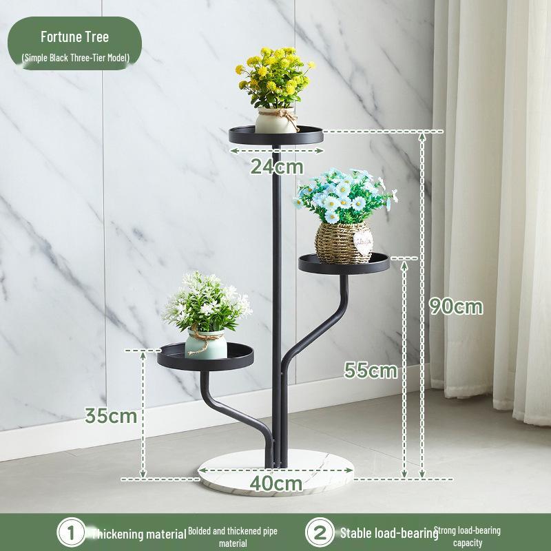 Movable Multi-layer Indoor Plant Stand with Wheels for Flowers and Pothos, Balcony or Living Room Floor-standing Storage Rack.