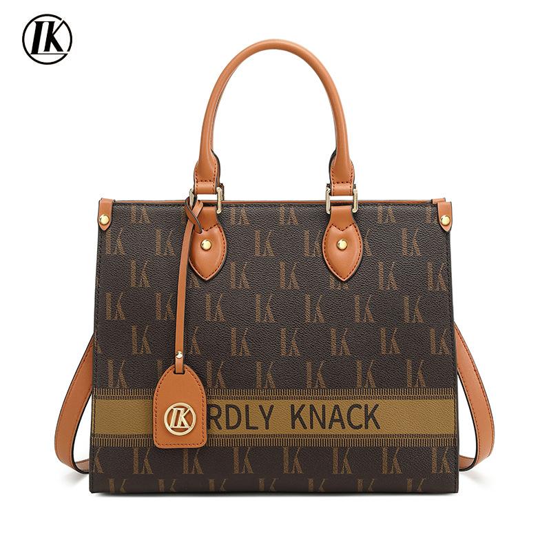 Fashionable women s handbag, large-capacity high-end tote bag, crossbody mom s shoulder bag, 2024 winter new niche model коричневый