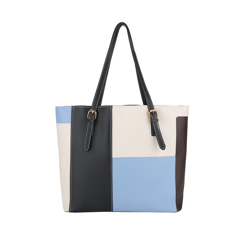 Trendy Korean Style Color Block Candy Bag Chic Soft Shoulder Tote For Everyday Use