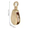 Boat Brass Flag Rope Pulley Elegant Boats Yachts Smooth Flagpole Sliding Hardware for Enhanced Flag Hoisting Experience