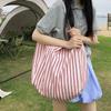 New canvas tote bag women's versatile shopping large-capacity shopping bag light commuting shoulder fresh and simple