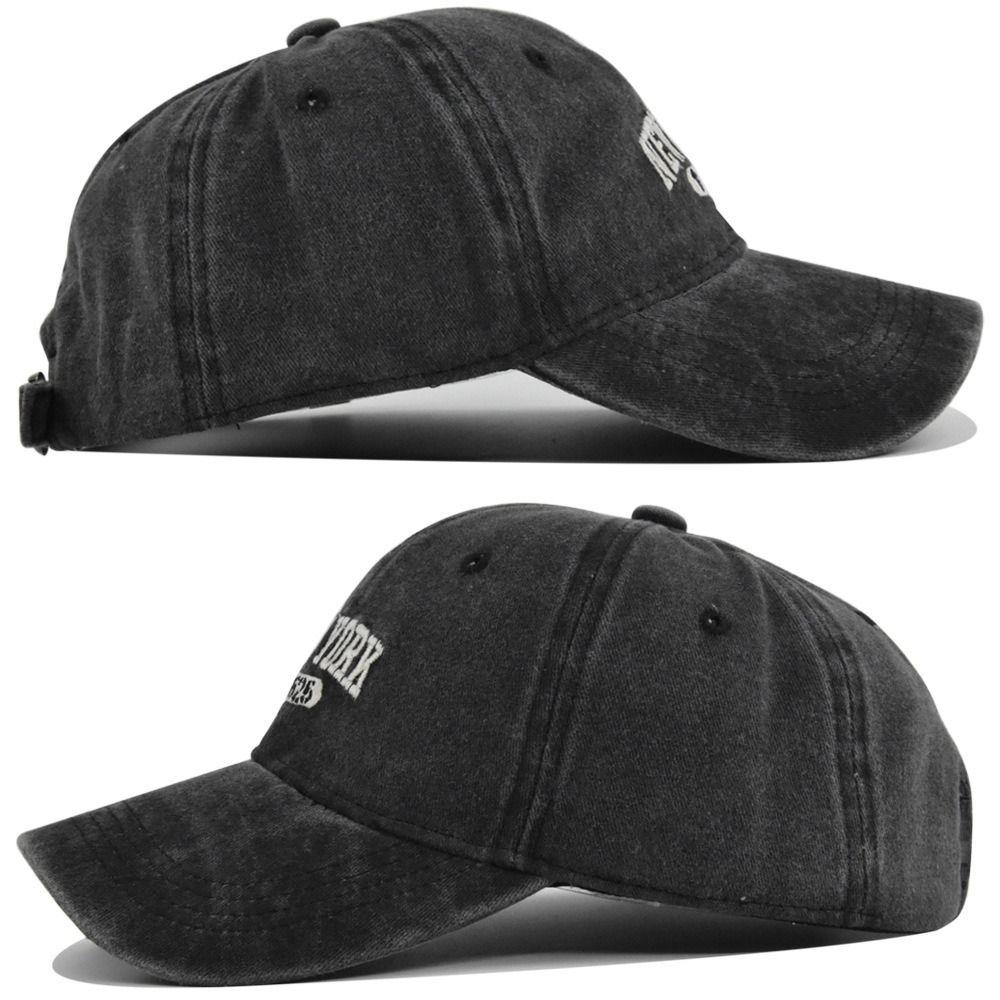 Letter NEW YORK Embroidery Baseball Cap Washed Cotton Baseball Hats Casquette For Man Women