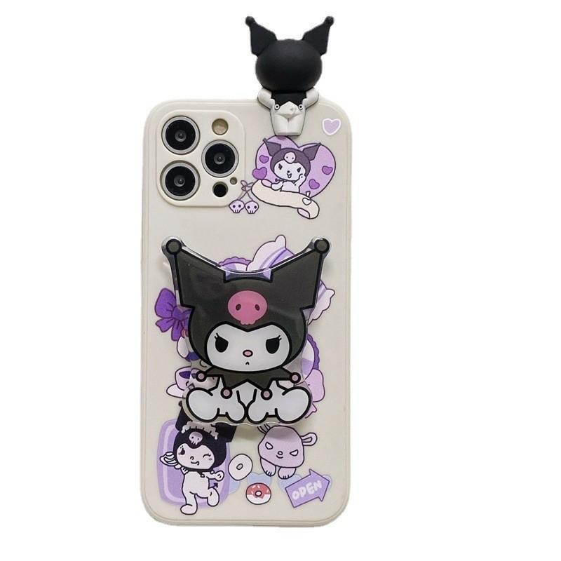 Applicable to Apple 16promax lying down mobile phone case iphone17 cute Samsung S24 cartoon Kulomi