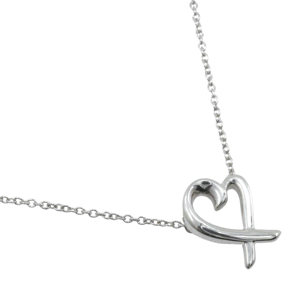 

TIFFANY&Co. Loving heart Necklace Paloma Picasso Silver925 heart 1.8g Women Used