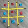 Outdoor Tic Tac Toe Game Set With Durable Cloth Strips And Colorful Sandbags For Backyard Lawn Beach Party Family Fun