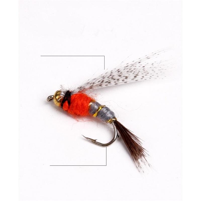 Roadrunner 40 Fly Hook Set Freshwater Feather Roadrunner Bait Fishing Hooks