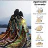 1pc Kingdom Celestial Print Blanket   Lightweight Flannel Throw Blanket For Sofa, Bed, Living Room, Office, Outdoor Travel, Camping