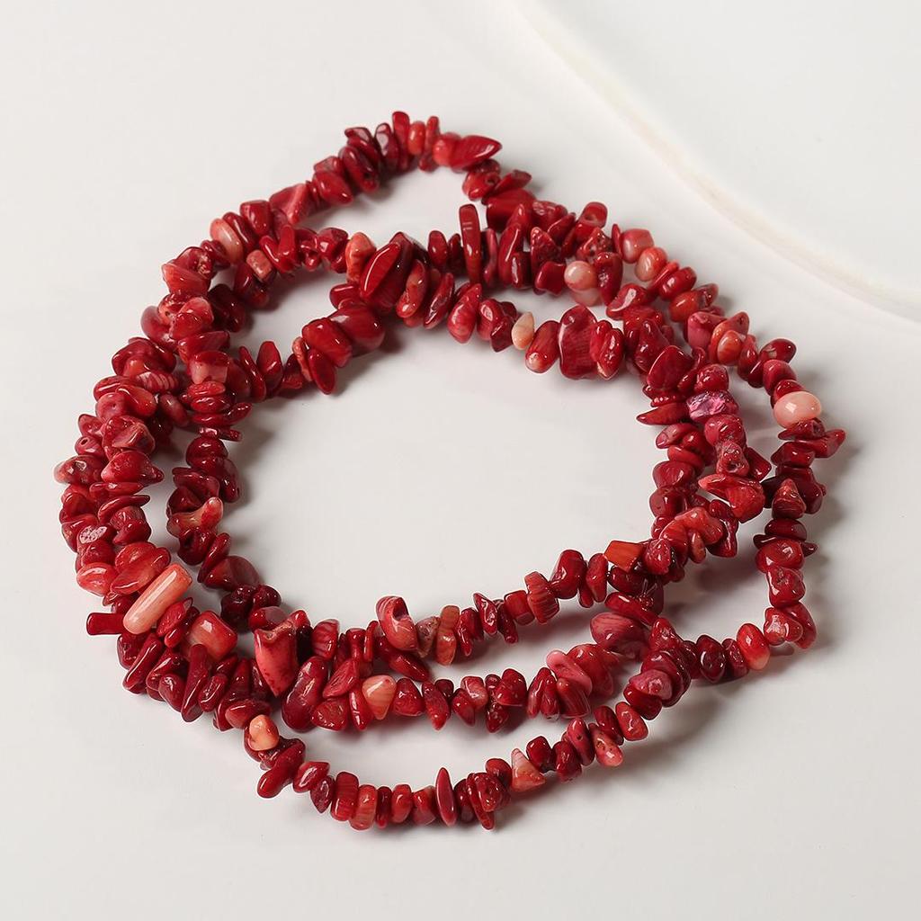 80cm Natürliche Amethyst Splitterkette - Poliert, Unregelmäßige Streifen für DIY Schmuck & Armbänder