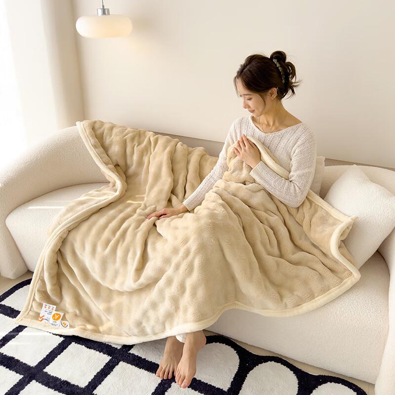 LISM Bubble Rabbit Flannel Blanket