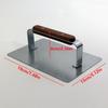 Edelstahl Fleischpresse Antihaftbeschichtet Leichter Griff Steak-Plattmacher Ergonomischer Griff Rechteckige Form Burger-Patty-Former Speck