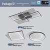Smart Ceiling Light Package for Living Room - Compatible with Mijia Xiaoai Control