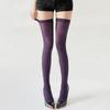 Spring And Autumn Japanese Long Tube Student Women'S Socks Dark Green Thigh Knee Socks Solid Color High Tube Socks