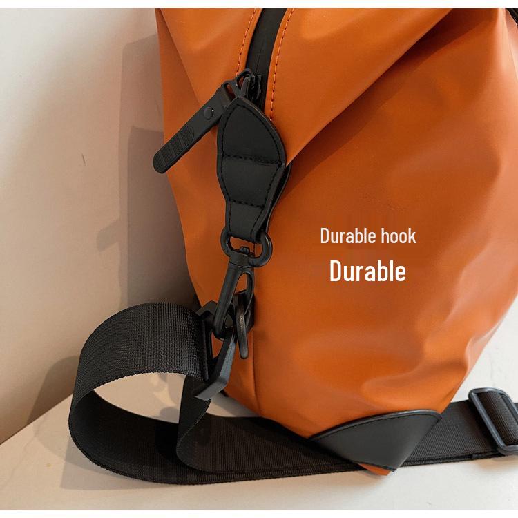 Leather Travel Bag: Large-Capacity, Cross-Body for Business, Yoga, or Commuting