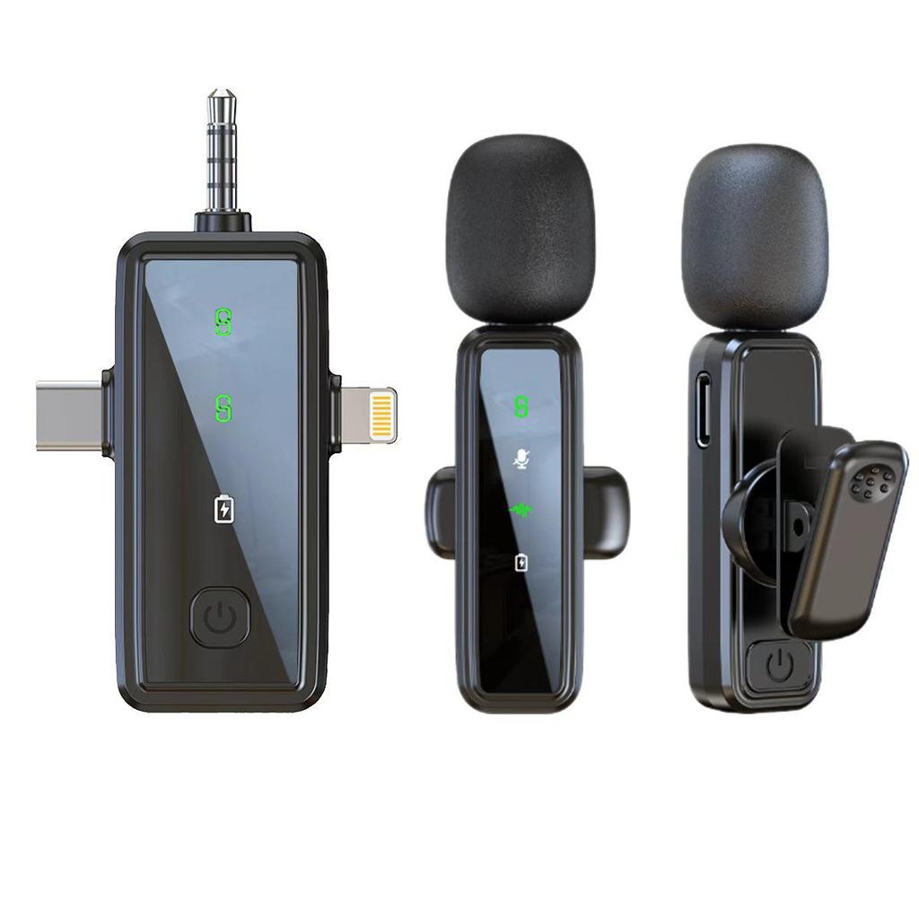New J81 Lavalier Microphone: Smart Noise Reduction, Wireless J82 Three-in-One Mic