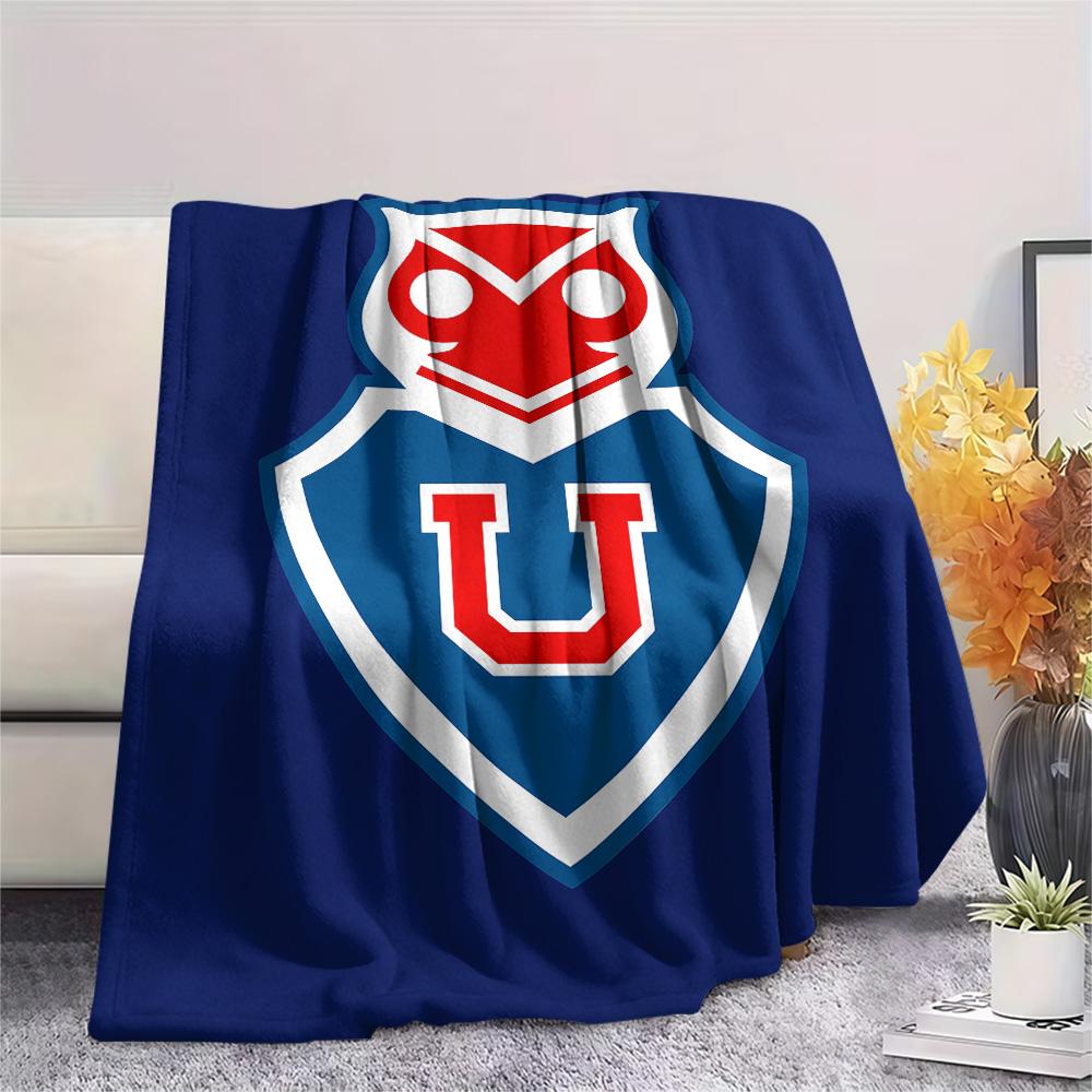 Universidad de Chile Print Flannel Blanket, High quality Comfortable for All Seasons, Home Decor, Warmth and Comfort, Perfect for Christmas Gifts