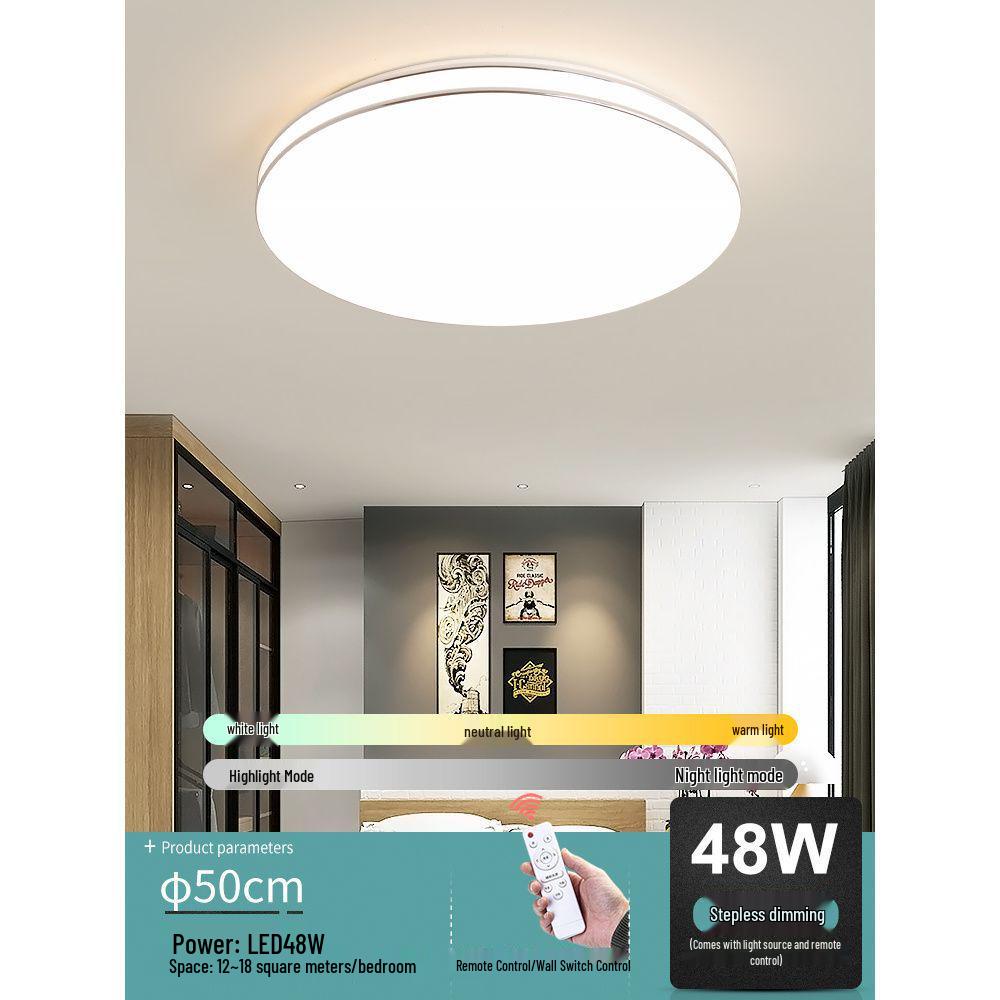 Ultra-Thin LED Ceiling Light: Modern Minimalist for Bedroom, Living Room, Kitchen, Balcony, and Corridor