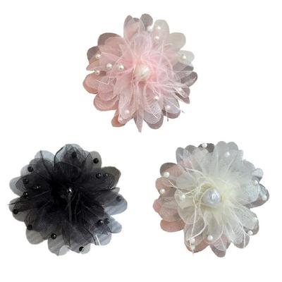 Portable Sheer Brooch Pin With Feather And Beads Designs Business Meeting Accessory Wedding Party Brooch